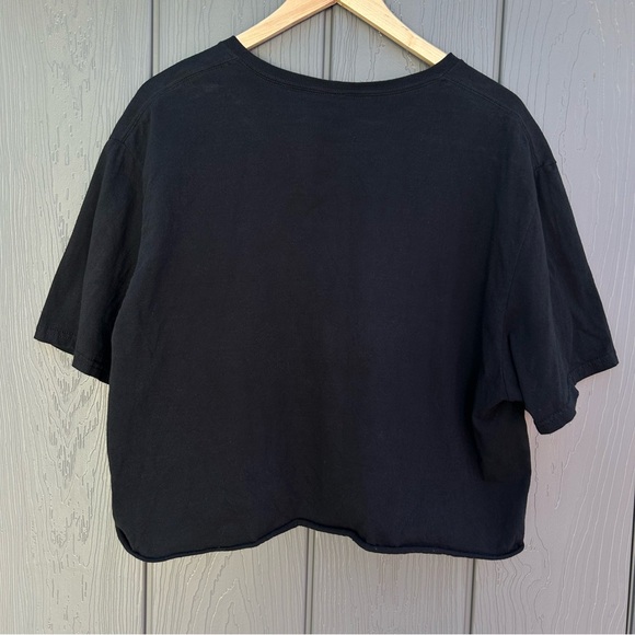 My Melody & Kuromi Tshirt XL Flame Heart Girls Crop Top Black Sanrio Womens Tee - Picture 3 of 5